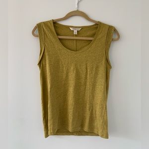 Banana Republic Yellow Linen Tank